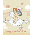 Valentines day background vector image