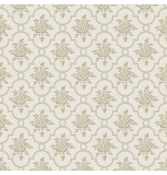 Pastel romantic roses seamless pattern vector image