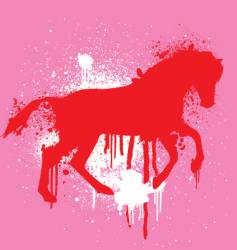 Stencil horse vector image