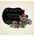 Elegance vintage frames for your text vector image