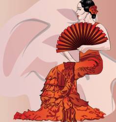 Flamenco vector image