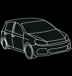 Car silhouette vector image