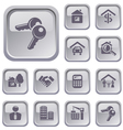Real estate buttons vector image