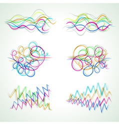 Colorful design elements vector image
