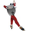 Speed skating vector image