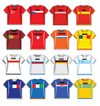 Football shirts vector image