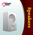 Music speaker icon vector image