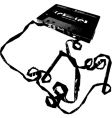 Broken cassette vector image