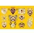 Heraldic elements vector image