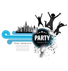 Abstract vintage background for party vector image