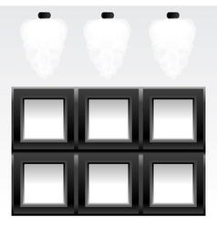 Empty six frames vector image