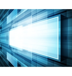 Abstract virtual space with screen vector image