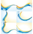 Wave patterns vector image