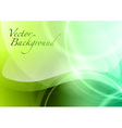 Abstract green wave vector image