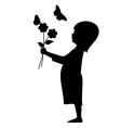 Flower girl vector image
