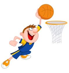 Basketball kid vector image