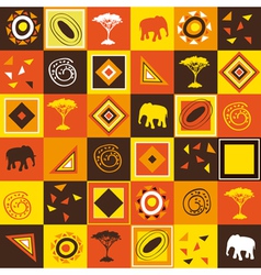 African seamless vector image