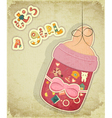 Birthday Card for Girl Birthday Card for Girl vector image