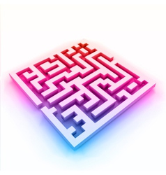 Colorful maze labyrinth vector image