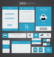 Flat web design elements 5 vector image