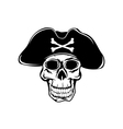 Pirate in hat vector image