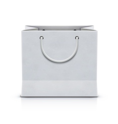 Shopping paper bag vector image