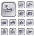 Vacation buttons vector image