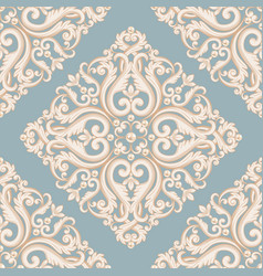 Seamless damask pattern Seamless damask pattern vector image