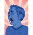 Kid cry vector image