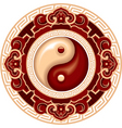 Yang yang symbol rosette vector image