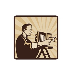 Photographer Shooting Photographer Shooting vector image