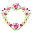 Wreath of roses vector image