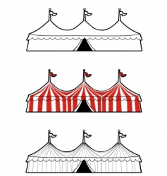 Circus tent vector image