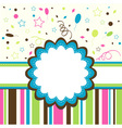 Template greeting card vector image