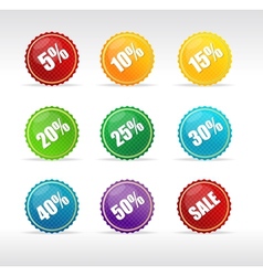 Sale labels vector image
