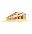 Old majestic temple vector image