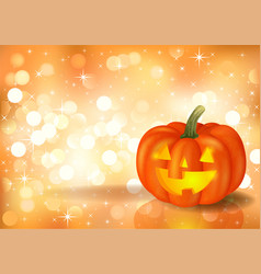 Festive background with pumpkin Festive background with pumpkin vector image