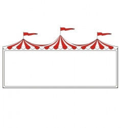 Circus border vector image