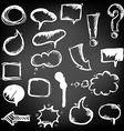 Hand Draw Chalk On Board vector image