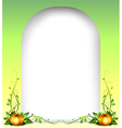 An empty space with two pumpkins vector image