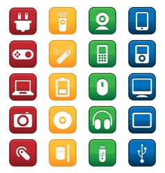 Gadgets Icons vector image