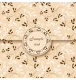 Vintage floral postcard vector image