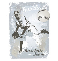 Base ball grunge 3 Base ball grunge 3 vector image