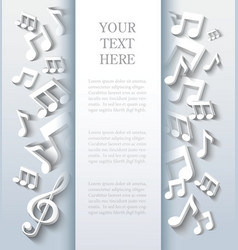 Abstract music background vector image