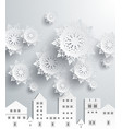 Paper snowflakes vector image