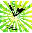 Cocktail glass vector image