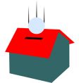 Money house vector image