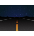 Night road vector image