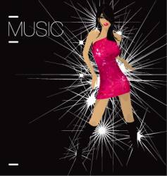Dancerfloor diva vector image