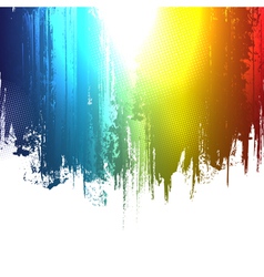 Gradient paint splashes background vector image